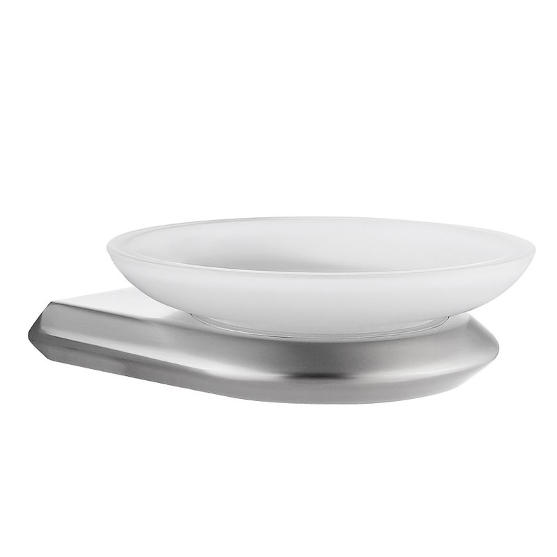 Мыльница Abber Nord AA1558SP настенная, стеклянная, сатин