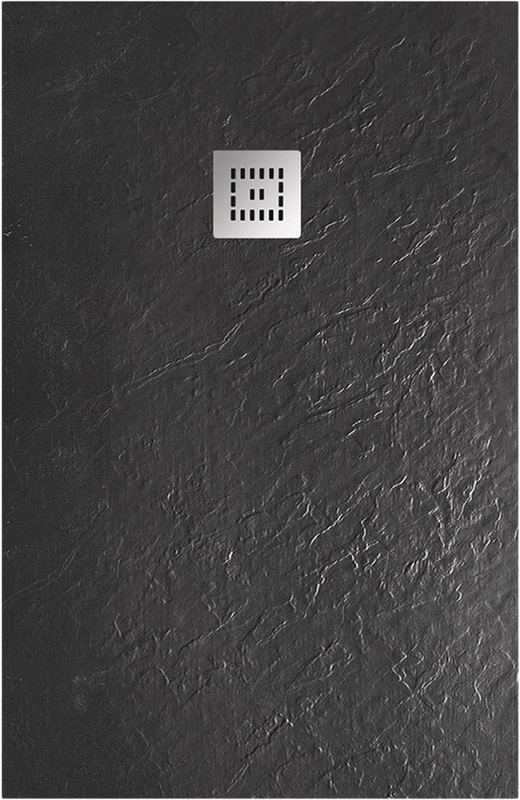 Поддон для душа BelBagno Uno AH 120х90, черный матовый, с сифоном