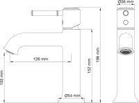 Смеситель для раковины Wonzon & Woghand WW-88018073-MB черный матовый