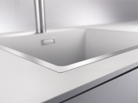 Комплект Мойка Blanco Subline 500-IF белая + Смеситель Grohe Euroeco