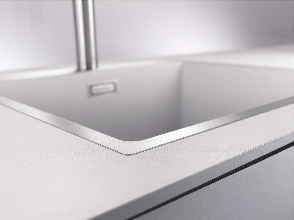 Комплект Мойка Blanco Subline 500-IF белая + Смеситель Grohe Euroeco