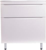 Тумба с раковиной Style Line Бергамо Мини 90 Люкс Plus напольная, антискрейтч белая