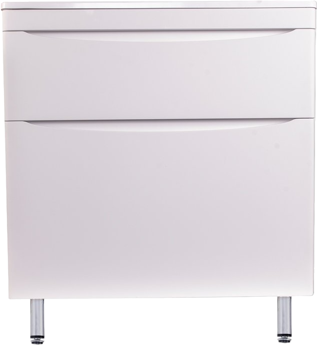 Тумба с раковиной Style Line Бергамо Мини 90 Люкс Plus напольная, антискрейтч белая