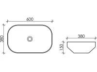 Накладная раковина Ceramicanova Element CN5030 60 см