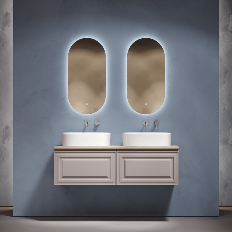 Мебель для ванной комнаты Sancos Very 140 doha soft, столешница бежевая TT140A2, раковина CN6075