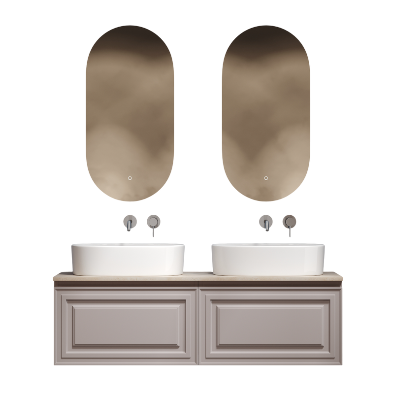 Мебель для ванной комнаты Sancos Very 140 doha soft, столешница бежевая TT140A2, раковина CN6075