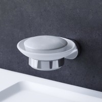 Мыльница AM.PM Sense L A7434200 настенная, стеклянная, хром