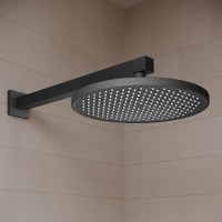 Душевая система с тропическим и ручным душем, матовый черный, Optima Home, IDDIS, OPHBL02i67