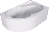 Акриловая ванна 1MarKa Diana R 160x100 см, угловая, правая, пристенная, белая, асимметричная, с каркасом, с сиденьем