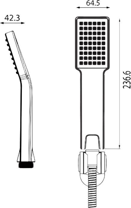 Душевая лейка D-lin D61010-1 хром