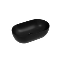 Раковина накладная Ceramicanova Twist овальная 50 см черный матовый CN12001MB Раковина накладная Ceramicanova Twist овальная 50 см черный матовый CN12001MB