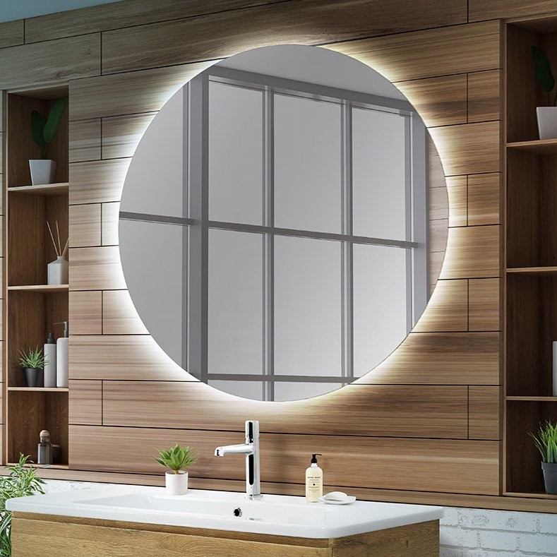 Зеркало круглое BelBagno SPC-INT-900-LED 90, с подсветкой