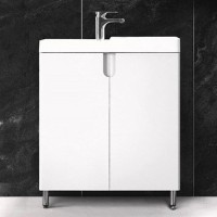 Тумба под раковину без столешницы Belux Даллас 60 напольная, белая глянцевая