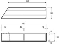 Акриловая ванна Jacob Delafon Bain-Douche Neo L 170x90 см, левая, пристенная, белая, асимметричная