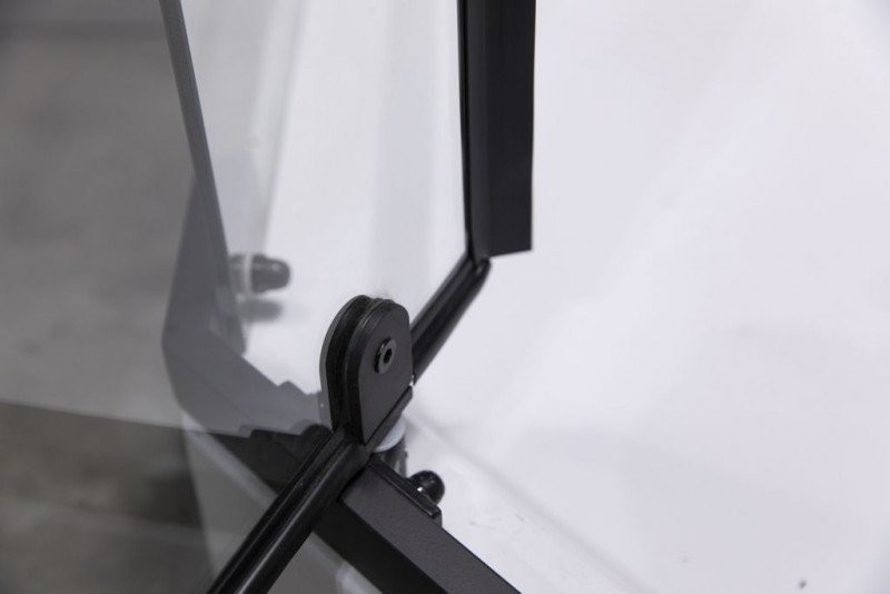 Душевой уголок Esbano ESR-7160B 90х90 см, профиль черный, стекло прозрачное