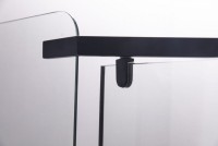 Душевой уголок Esbano ESR-7160B 90х90 см, профиль черный, стекло прозрачное