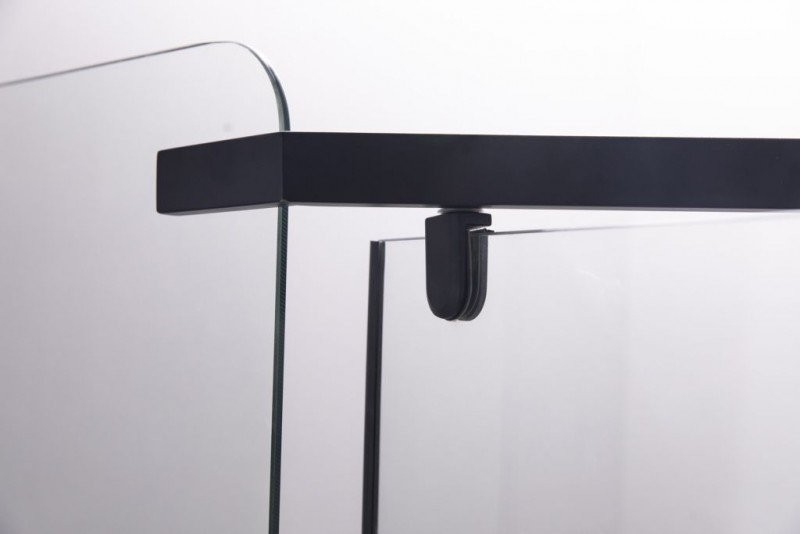 Душевой уголок Esbano ESR-7160B 90х90 см, профиль черный, стекло прозрачное