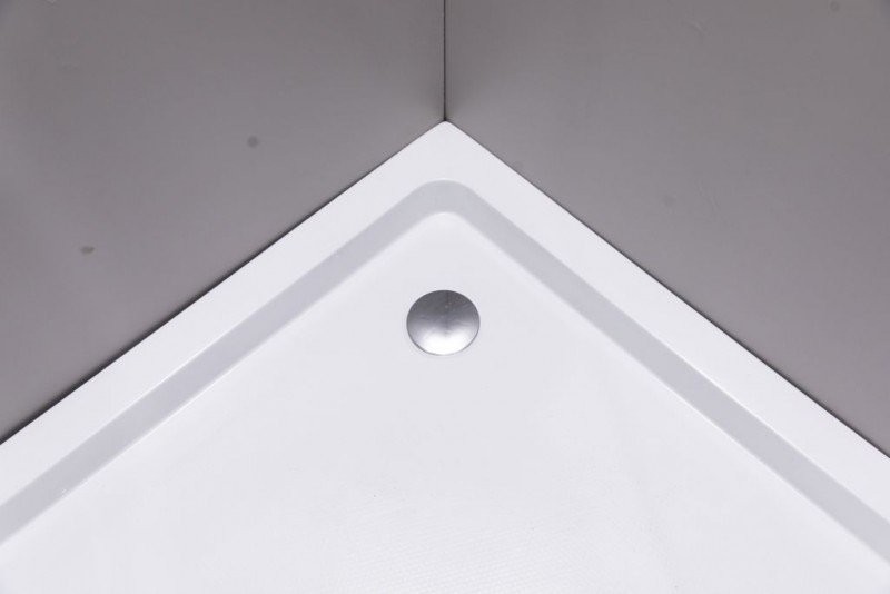 Душевой уголок Esbano ESR-7160B 90х90 см, профиль черный, стекло прозрачное