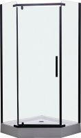 Душевой уголок Esbano ESR-7160B 90х90 см, профиль черный, стекло прозрачное