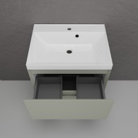 Тумба с раковиной Style Line Манхэттен 60 напольная, олива, раковина Andrea Classic 60