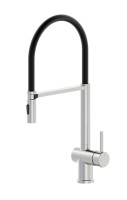 Смеситель для кухни Wonzon & Woghand WW-88438003-BN с гибким изливом, брашированный никель
