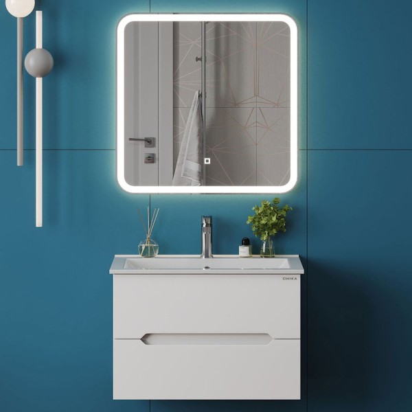 Мебель для ванной комнаты Onika Айленд 70 подвесная, белая