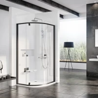 Душевой уголок Ravak Pivot PSKK3-80 Transparent, профиль черный