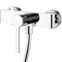 Смеситель для душа с душевым гарнитуром, Хром, AQUAme Asti AQM6413CR