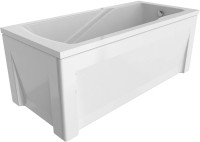Акриловая ванна Alex Baitler Madin 170x75 см, встраиваемая, белая, с экраном