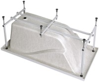 Акриловая ванна Alex Baitler Madin 170x75 см, встраиваемая, белая, с экраном