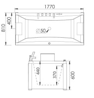 Акриловая ванна Gemy G9076 B