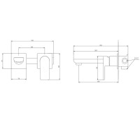 Смеситель для раковины Abber Weiss Insel AF8082FW С ВНУТРЕННЕЙ ЧАСТЬЮ, матовый белый