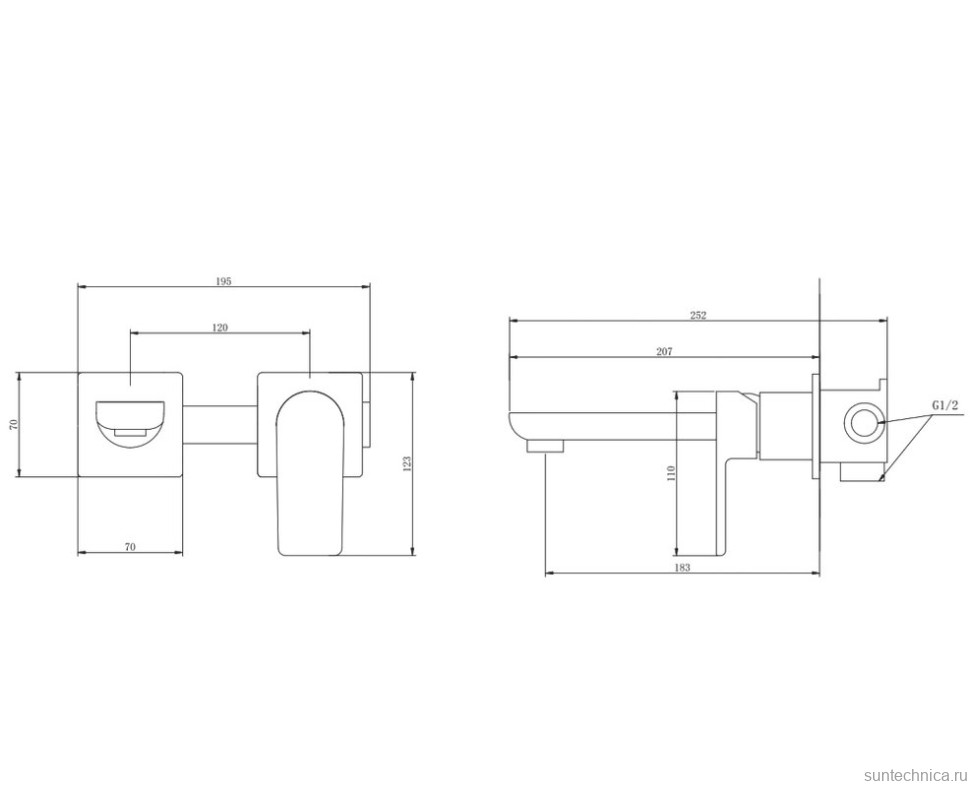 Смеситель для раковины Abber Weiss Insel AF8082FW С ВНУТРЕННЕЙ ЧАСТЬЮ, матовый белый