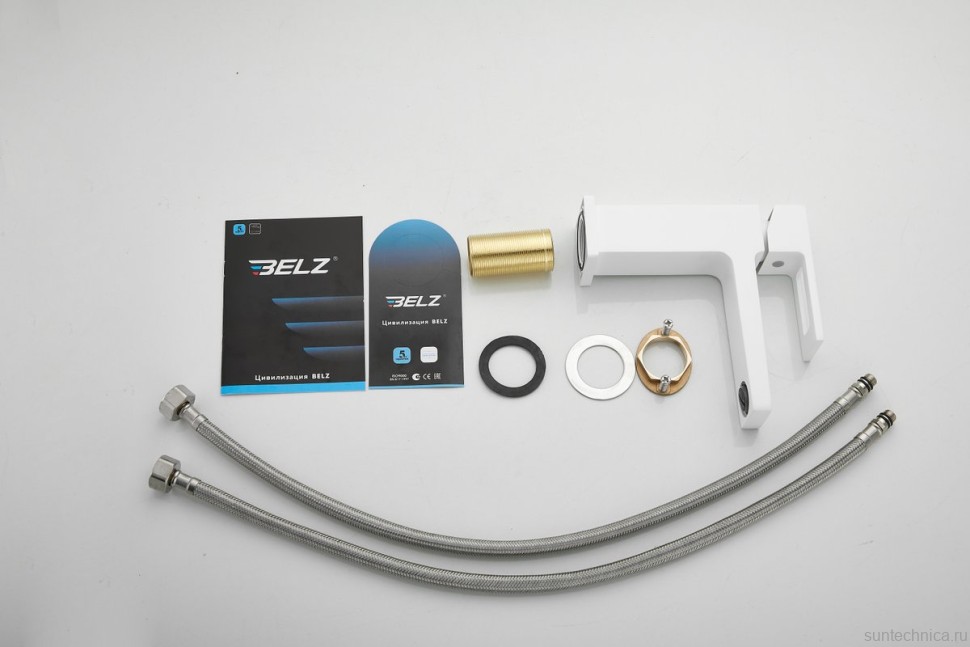 Смеситель для раковины BELZ B658 B10658-8 белый