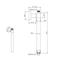 Удлинитель Allen Brau Priority 00326067 брашированный никель