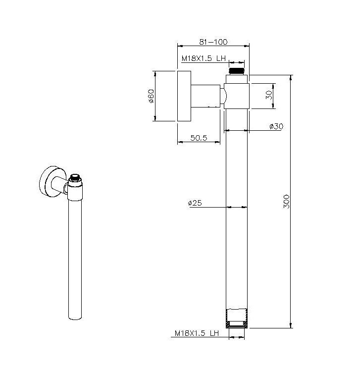 Удлинитель Allen Brau Priority 00326067 брашированный никель