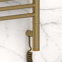 Полотенцесушитель электрический Сунержа Богема 3.1 32-6005-1040 110x45 см, подключение справа, золотой шелк, лесенка