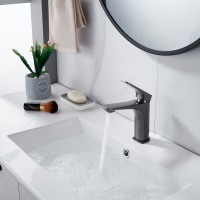 Смеситель для раковины Shevanik S4201T, оружейная сталь Смеситель для раковины Shevanik S4201T, оружейная сталь