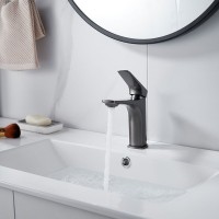 Смеситель для раковины Shevanik S4201T, оружейная сталь Смеситель для раковины Shevanik S4201T, оружейная сталь