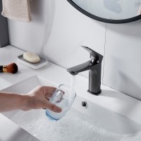 Смеситель для раковины Shevanik S4201T, оружейная сталь Смеситель для раковины Shevanik S4201T, оружейная сталь