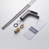 Смеситель для раковины Shevanik S4201T, оружейная сталь Смеситель для раковины Shevanik S4201T, оружейная сталь