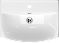 Тумба с раковиной Belux Клермонт Н 55-02 напольная, 2 ящика, белая