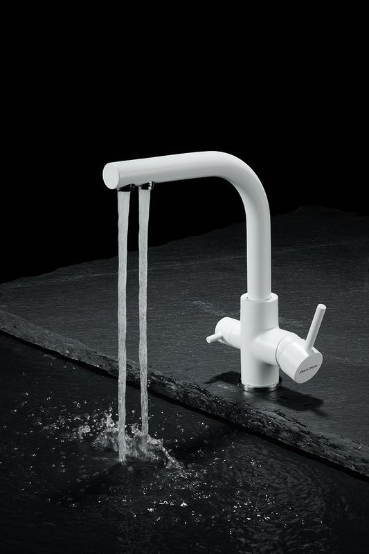 Комплект Мойка Paulmark Gera 60 PM205546-WH белый + Смеситель Essen Es213011-431TW белый матовый + Измельчитель Intenso