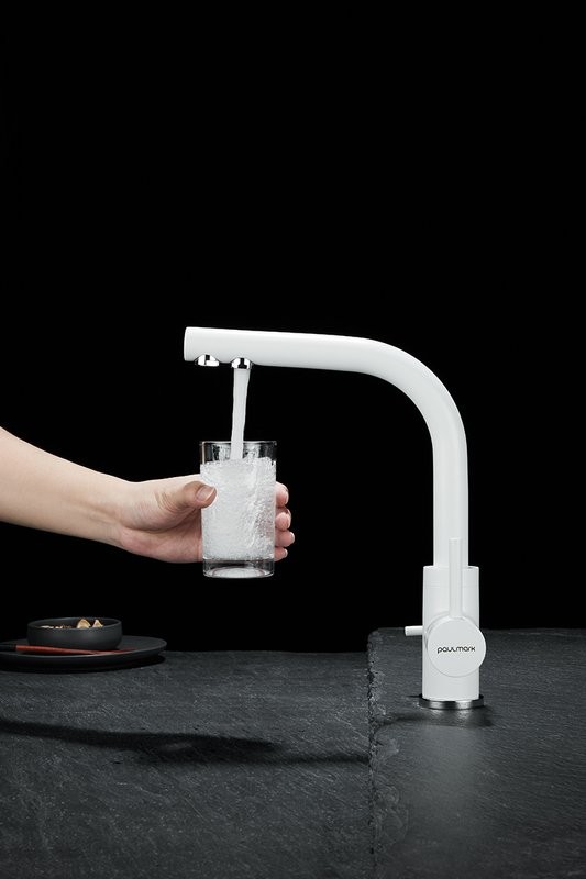 Комплект Мойка Paulmark Gera 60 PM205546-WH белый + Смеситель Essen Es213011-431TW белый матовый + Измельчитель Intenso