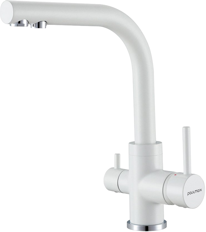 Комплект Мойка Paulmark Gera 60 PM205546-WH белый + Смеситель Essen Es213011-431TW белый матовый + Измельчитель Intenso