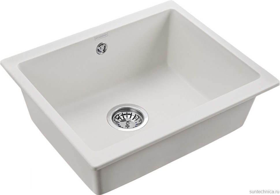 Комплект Мойка Paulmark Gera 60 PM205546-WH белый + Смеситель Essen Es213011-431TW белый матовый + Измельчитель Intenso