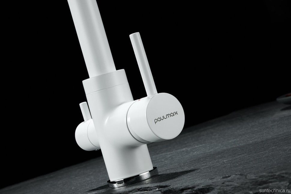 Комплект Мойка Paulmark Gera 60 PM205546-WH белый + Смеситель Essen Es213011-431TW белый матовый + Измельчитель Intenso