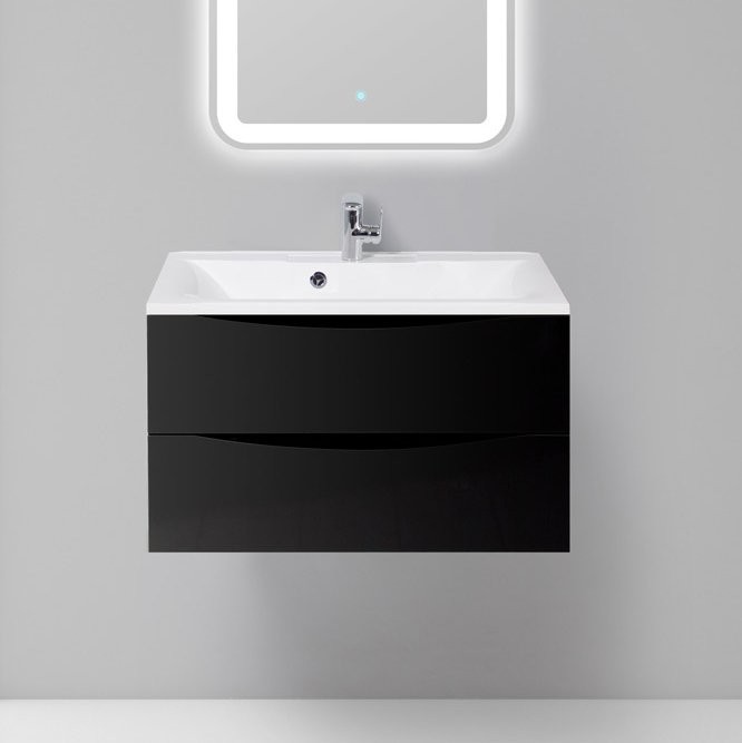 Тумба под раковину BelBagno Marino 80 nero lucido