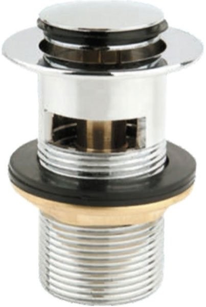 Донный клапан для раковины BelBagno BB-PCU-06-CRM с переливом, хром