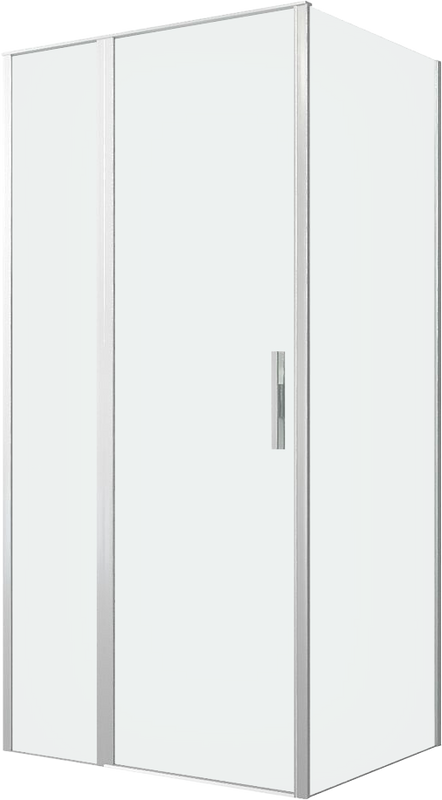 Душевой уголок Allen Brau Priority 100x80, профиль серебро браш, стекло прозрачное